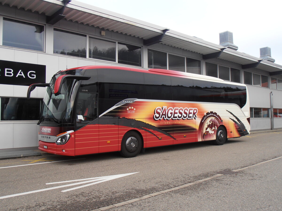 (257'685) - S�gesser, Wintersingen - Nr. 8/BL 136'533 - Setra am 16. Dezember 2023 in Winterthur, Merbag
