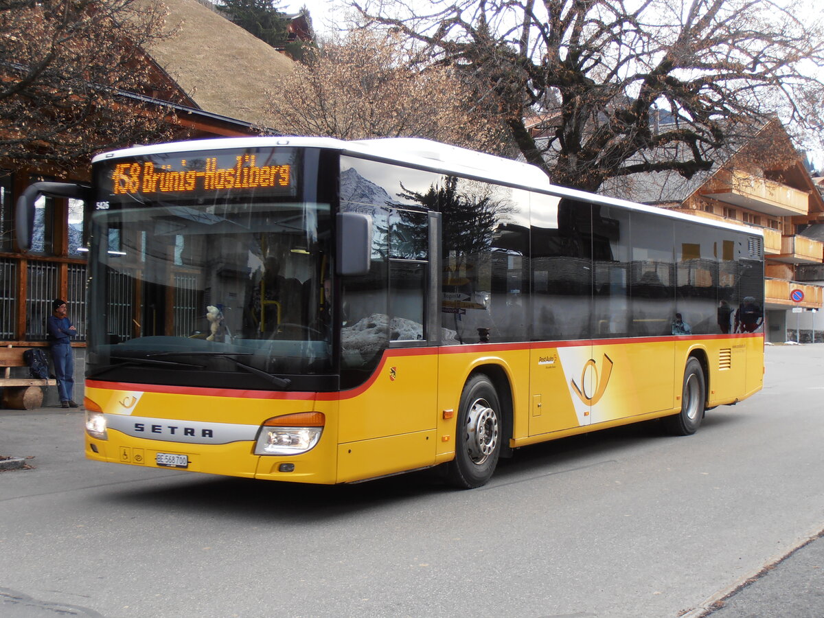 (257'949) - Fl�ck, Brienz - Nr. 3/BE 568'700/PID 5426 - Setra am 28. Dezember 2023 in Wasserwendi-Hasliberg, Dorf