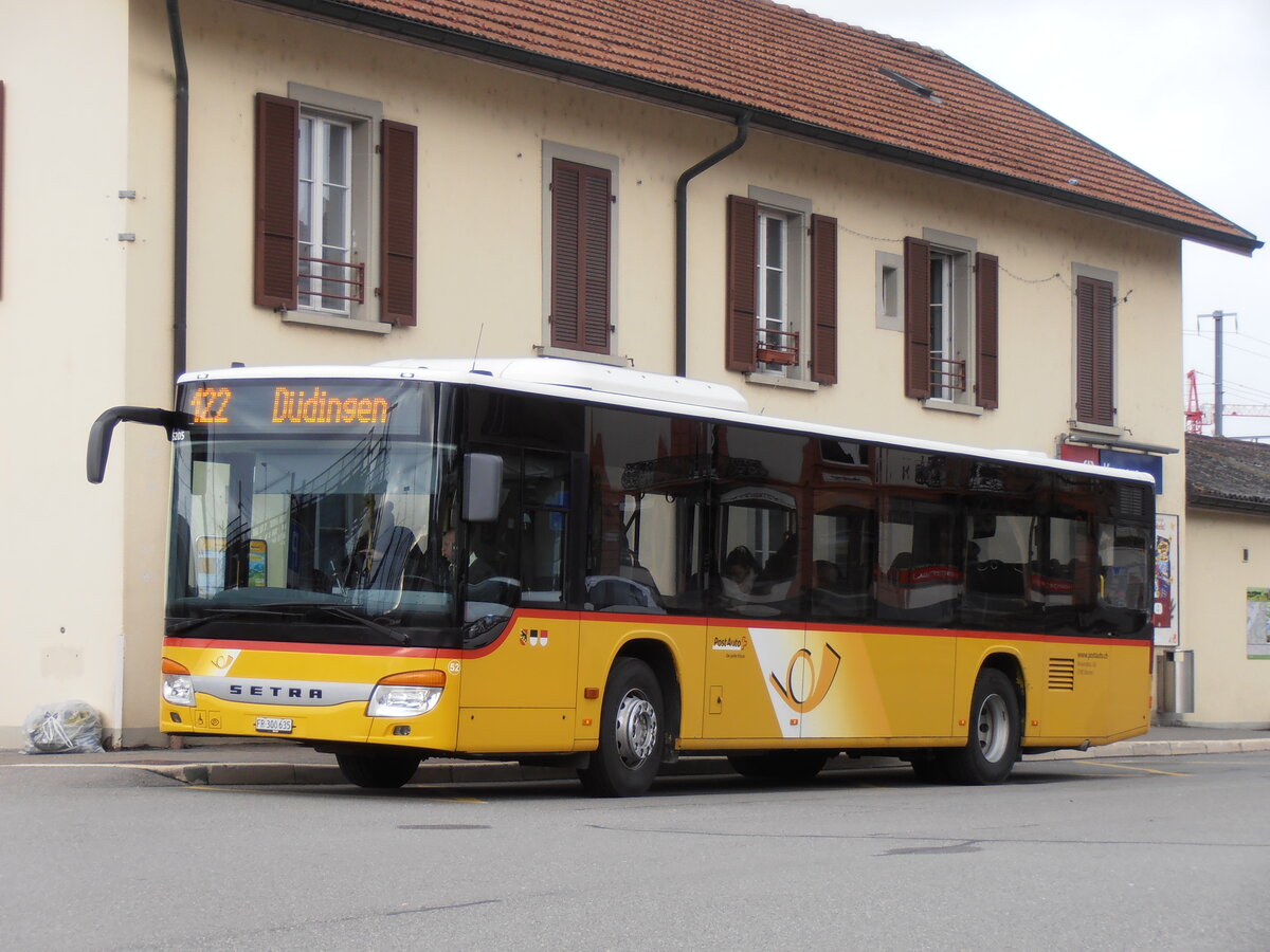 (258'057) - Wieland, Murten - Nr. 52/FR 300'635/PID 5205 - Setra am 1. Januar 2024 beim Bahnhof Kerzers