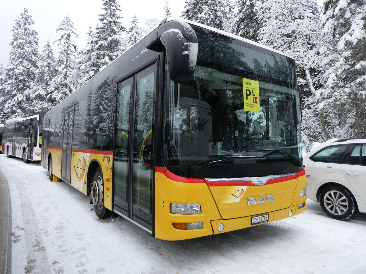 (258'266) - Wyss, Boningen - Nr. 65/SO 21'793/PID 10'546 - MAN am 6. Januar 2024 in Adelboden, Unter dem Birg