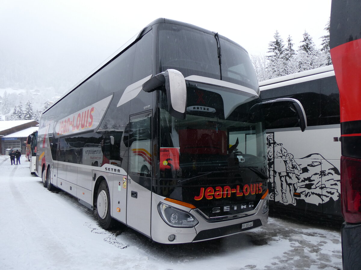 (258'359) - Jean-Louis, F�tigny - Nr. 76/FR 300'467 - Setra am 6. Januar 2024 in Adelboden, ASB