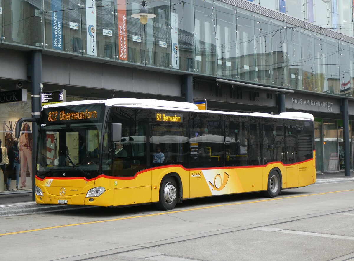 (258'548) - Rattin, Schlatt - TG 228'551/PID 11'661 - Mercedes am 9. Januar 2024 beim Bahnhof Frauenfeld