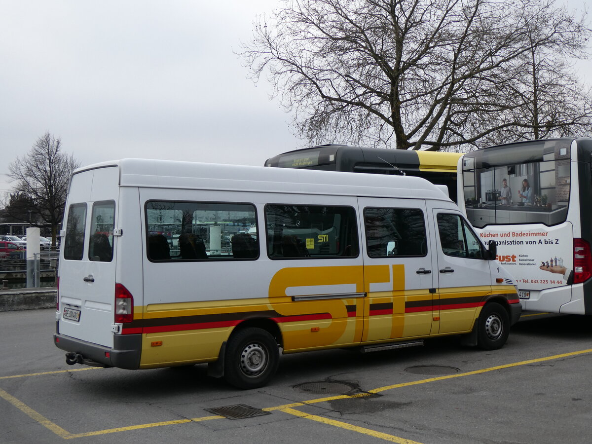 (258'665) - STI Thun - Nr. 1/BE 300'401 - Mercedes am 12. Januar 2024 bei der Schifflndte Thun