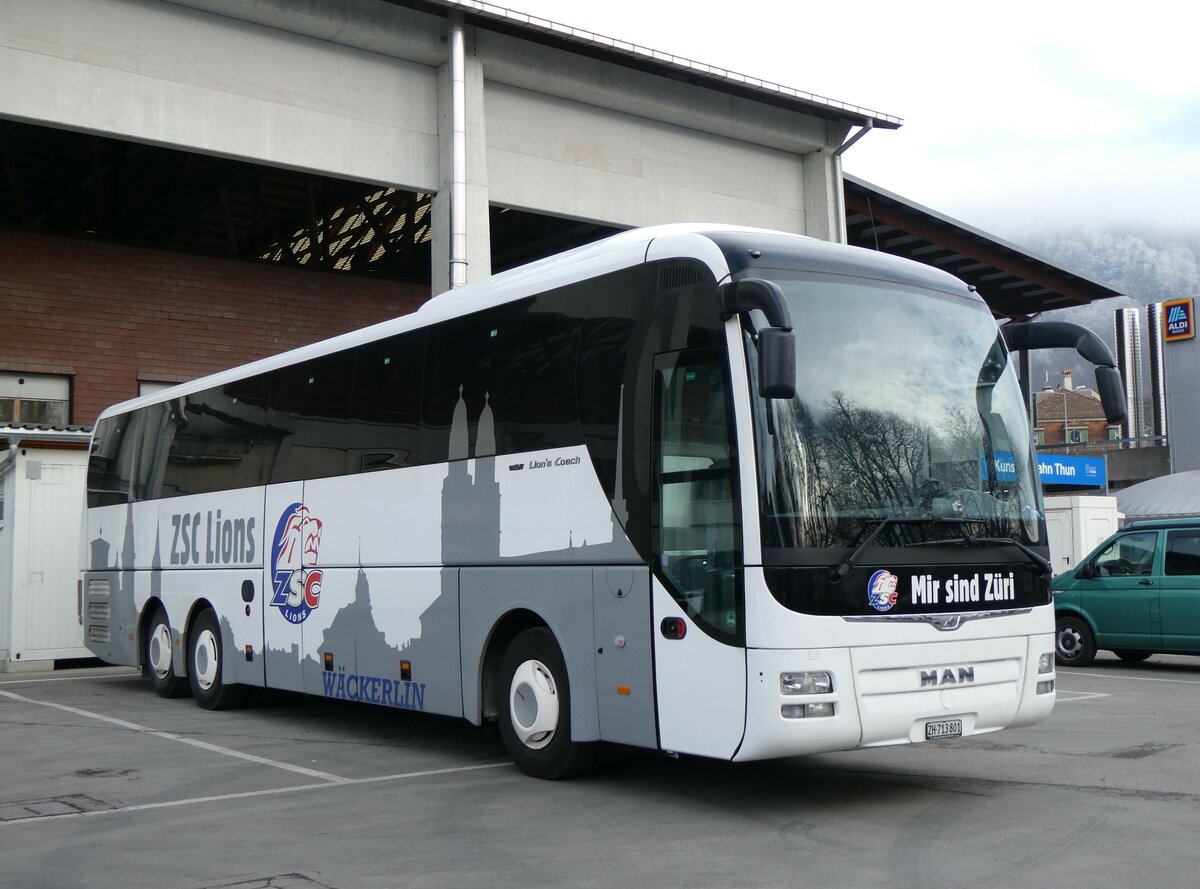 (258'739) - W�ckerlin, Z�rich - ZH 713'801 - MAN am 14. Januar 2024 in Thun, Grabengut