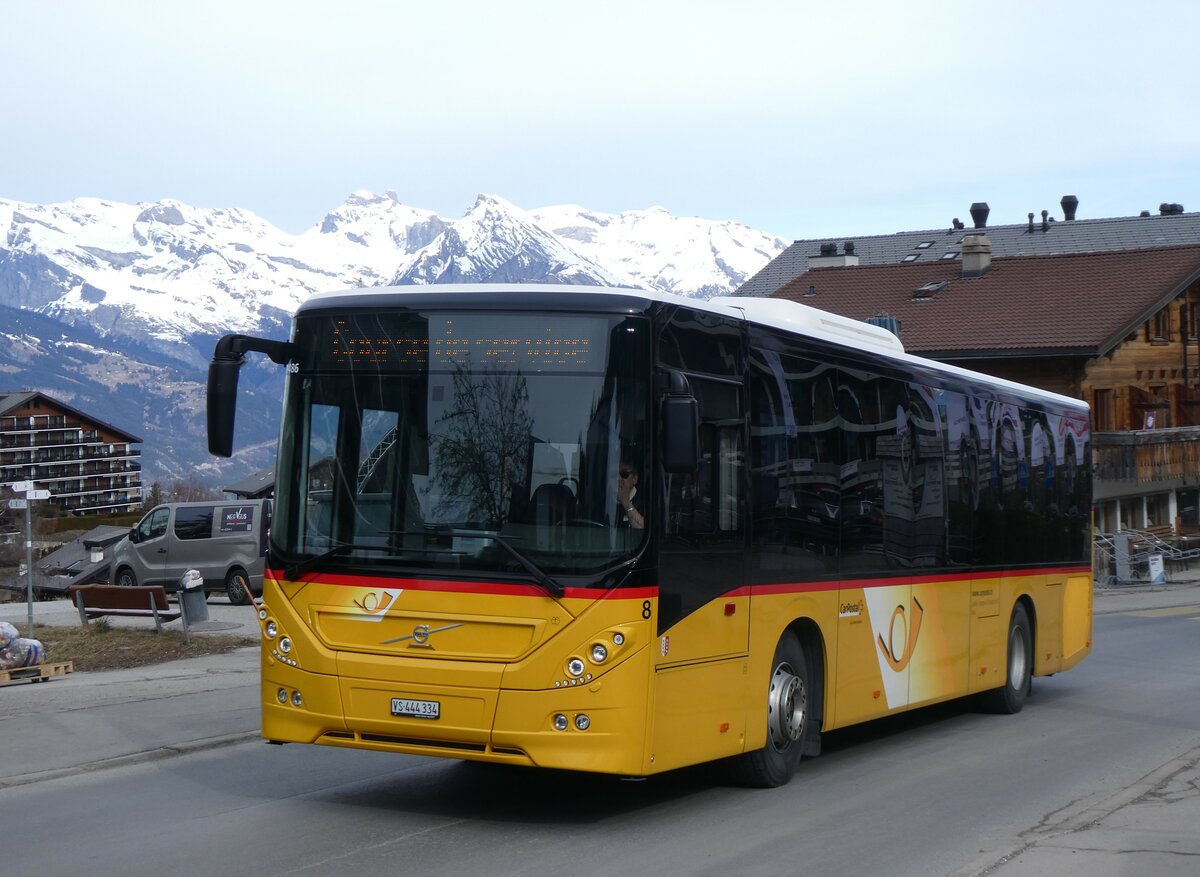 (259'361) - Lathion, Sion - Nr. 8/VS 444'334/PID 11'486 - Volvo am 16. Februar 2024 in Haute-Nendaz, T�l�cabine
