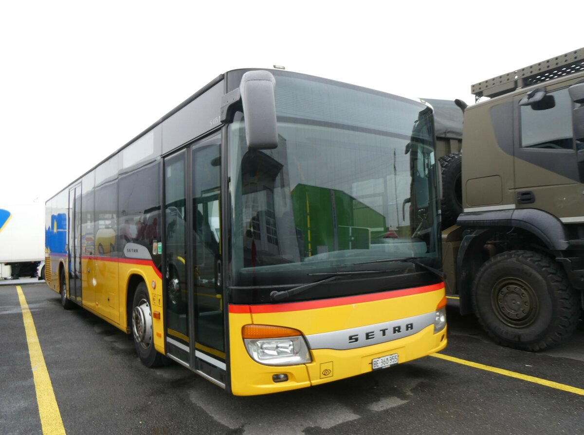 (259'404) - K�bli, Gstaad - BE 360'355/PID 5204 - Setra (ex Nr. 4) am 17. Februar 2024 in Kerzers, Interbus