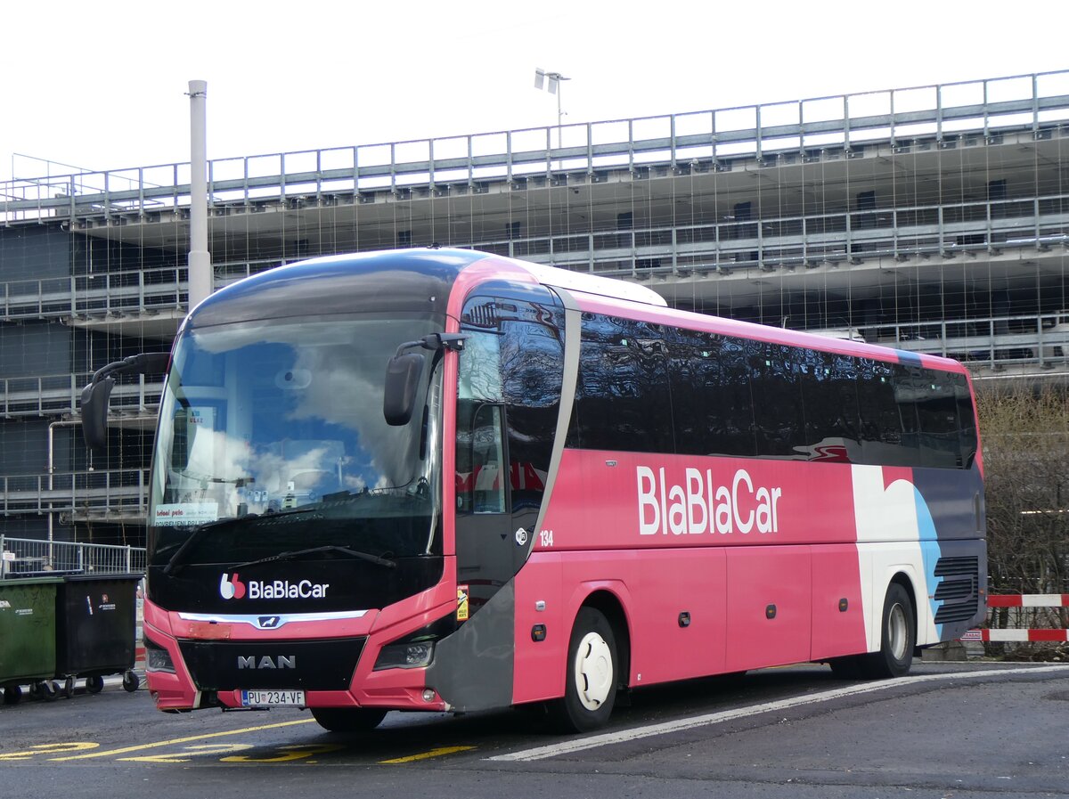 (259'566) - Aus Kroatien: Brioni, Pula - Nr. 134/PU 234-VF - MAN am 24. Februar 2024 in Z�rich, Sihlquai