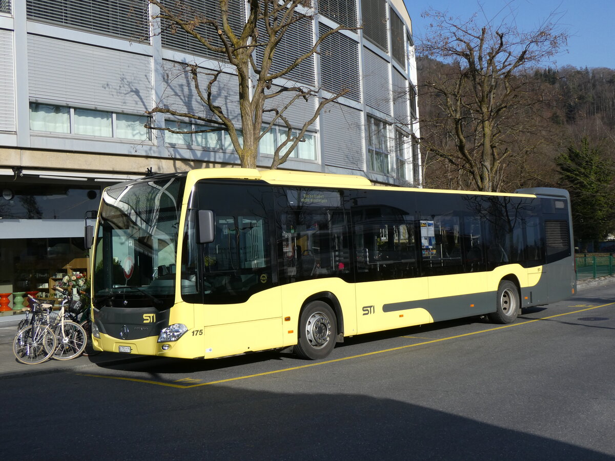 (259'832) - STI Thun - Nr. 175/BE 752'175 - Mercedes am 29. Februar 2024 bei der Schiffl�ndte Thun