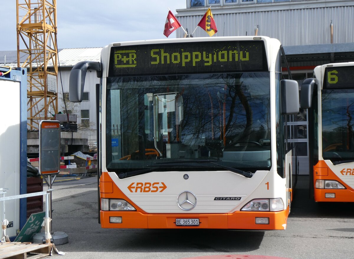 (259'927) - RBS Worblaufen - Nr. 1/BE 365'301 - Mercedes am 3. M�rz 2024 in Worblaufen, Garage