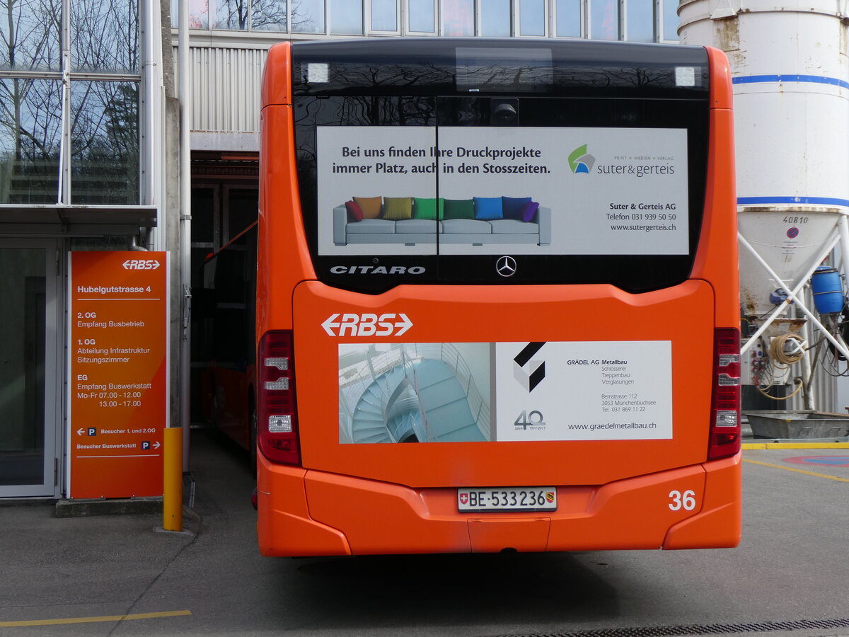 (259'994) - RBS Worblaufen - Nr. 36/BE 533'236 - Mercedes am 3. M�rz 2024 in Worblaufen, Garage