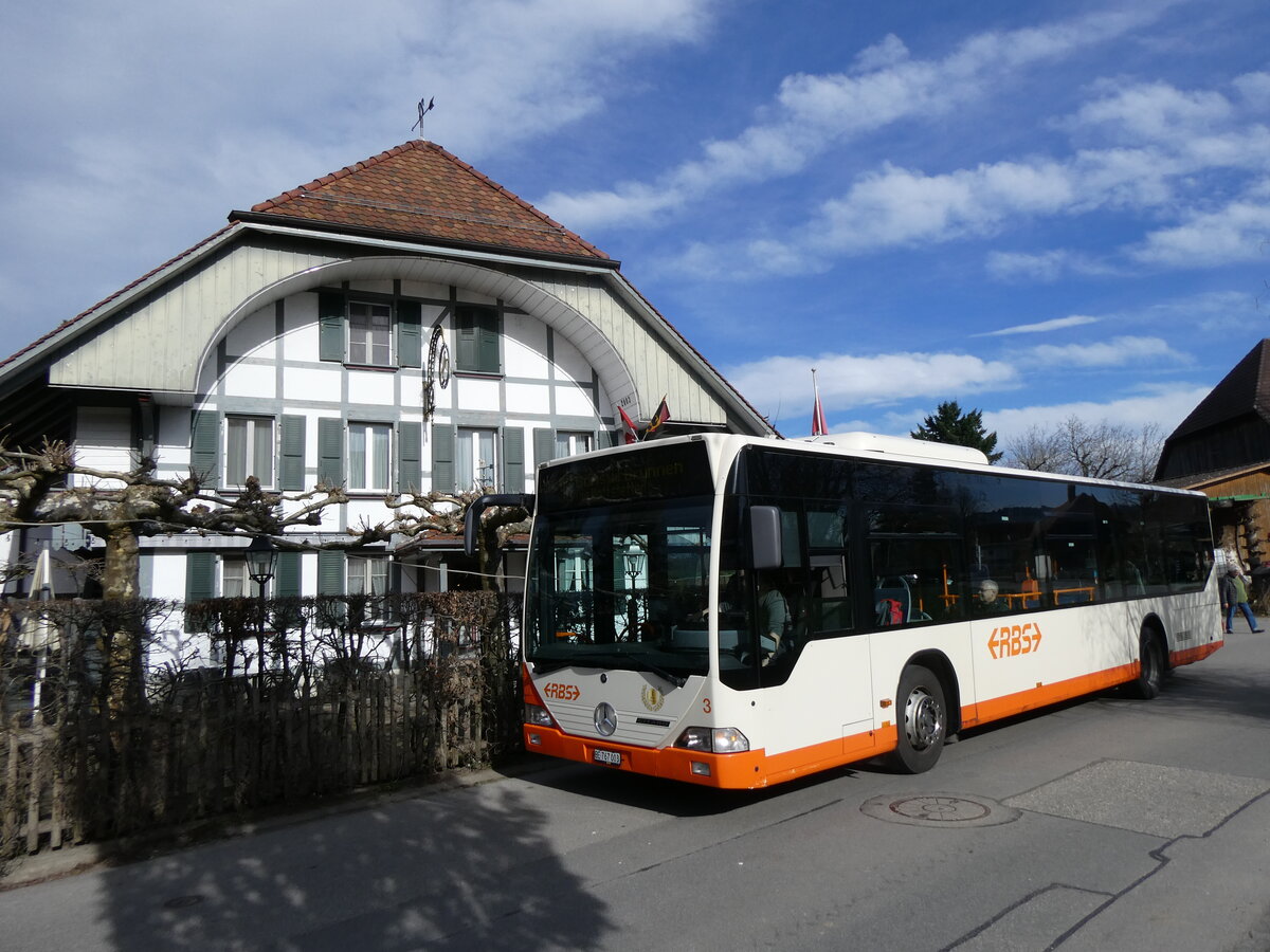 (260'014) - RBS Worblaufen - Nr. 3/BE 767'003 - Mercedes am 3. M�rz 2024 in Mattstetten, R�ssli