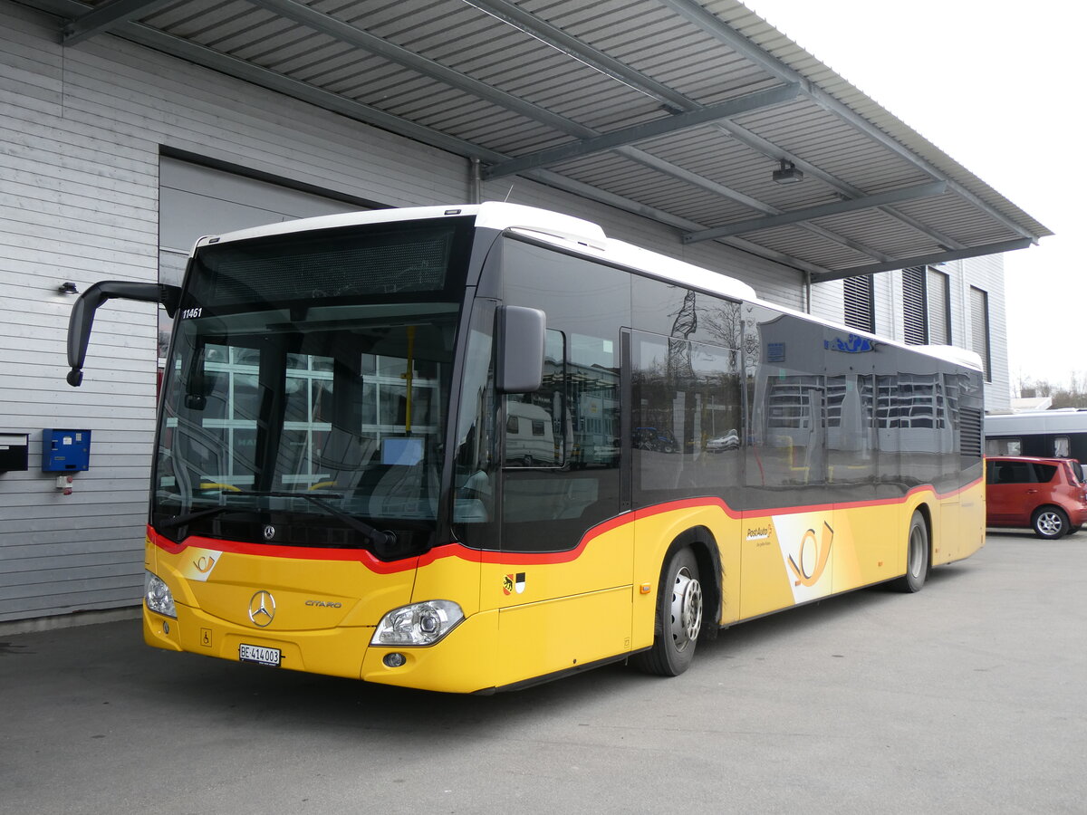 (260'449) - PostAuto Bern - Nr. 3/BE 414'003/PID 11'461 - Mercedes am 17. M�rz 2024 in Kerzers, Interbus