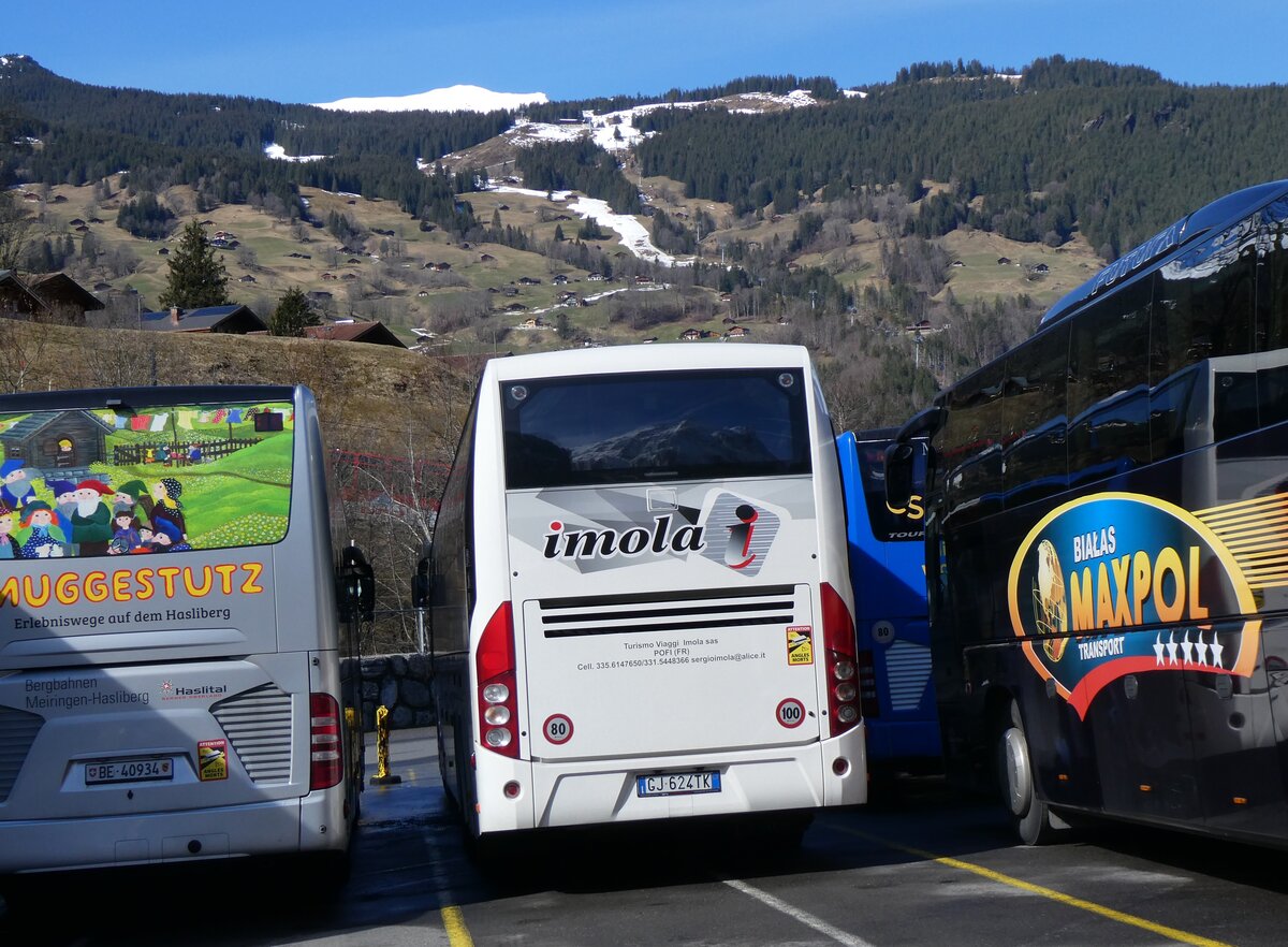 (260'497) - Aus Italien: Imola, Pofi - GJ-624 TK - Volvo am 19. M�rz 2024 in Grindelwald, Grund