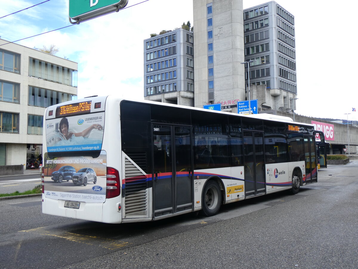(260'763) - Voegtlin-Meyer, Brugg - Nr. 117/AG 18'428/PID 5681 - Mercedes am 28. M�rz 2024 beim Bahnhof Brugg