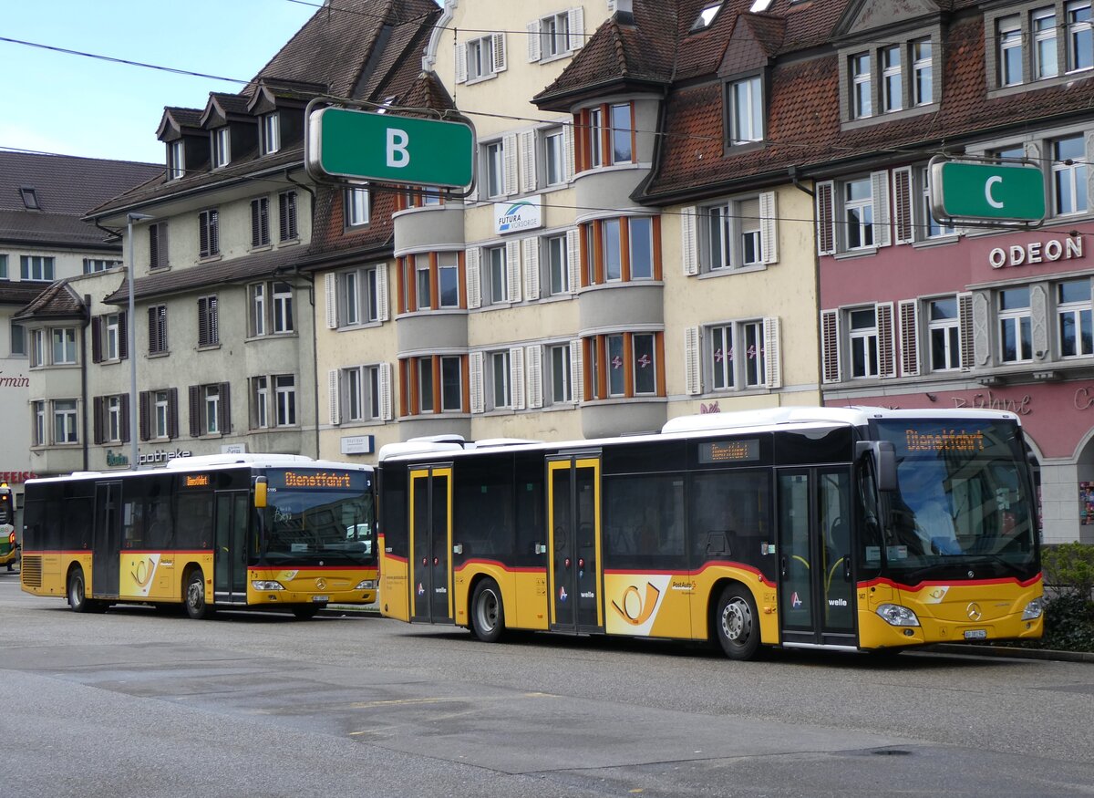 (260'768) - Voegtlin-Meyer, Brugg - Nr. 147/AG 381'947/PID 11'551 - Mercedes am 28. M�rz 2024 beim Bahnhof Brugg