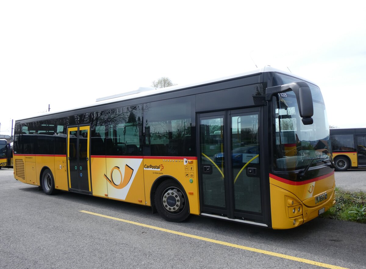 (260'834) - CarPostal Ouest - VD 457'063/PID 11'225 - Iveco am 29. M�rz 2024 in Yverdon, Garage