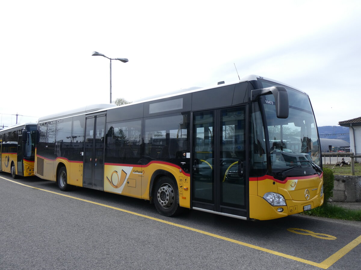 (260'837) - CarPostal Ouest - VD 303'123/PID 10'473 - Mercedes (ex Rossier, Lussy) am 29. M�rz 2024 in Yverdon, Garage