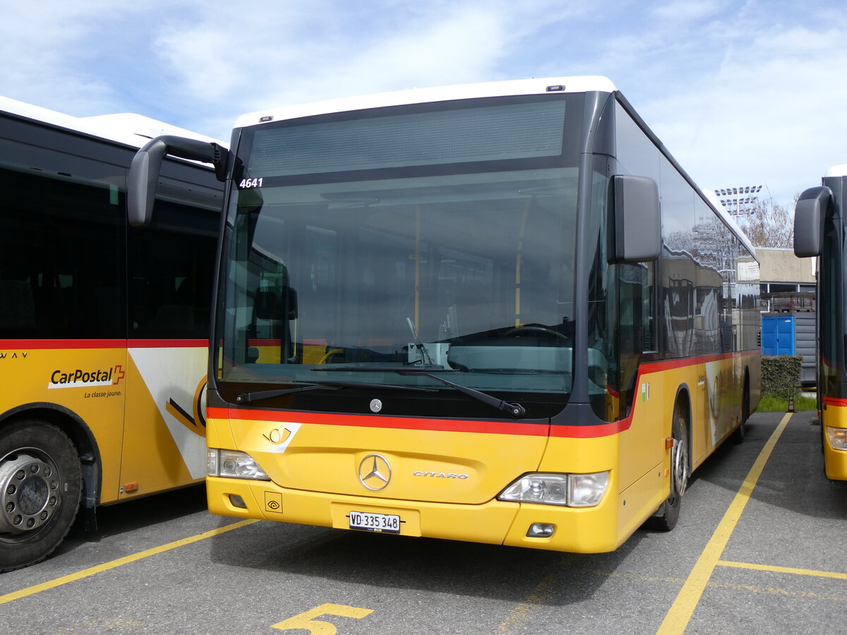 (260'841) - CarPostal Ouest - VD 335'348/PID 4641 - Mercedes am 29. M�rz 2024 in Yverdon, Garage