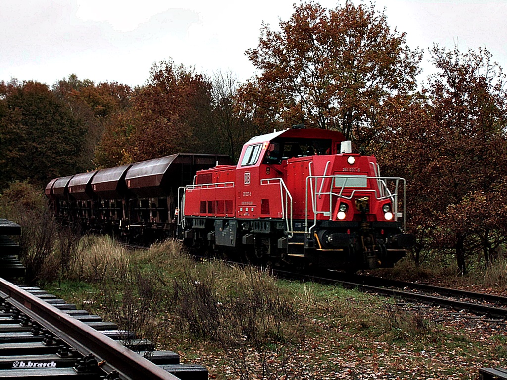 261 037-6 schob einen ganzzug vom bhf glinde nach koops,05.11.14