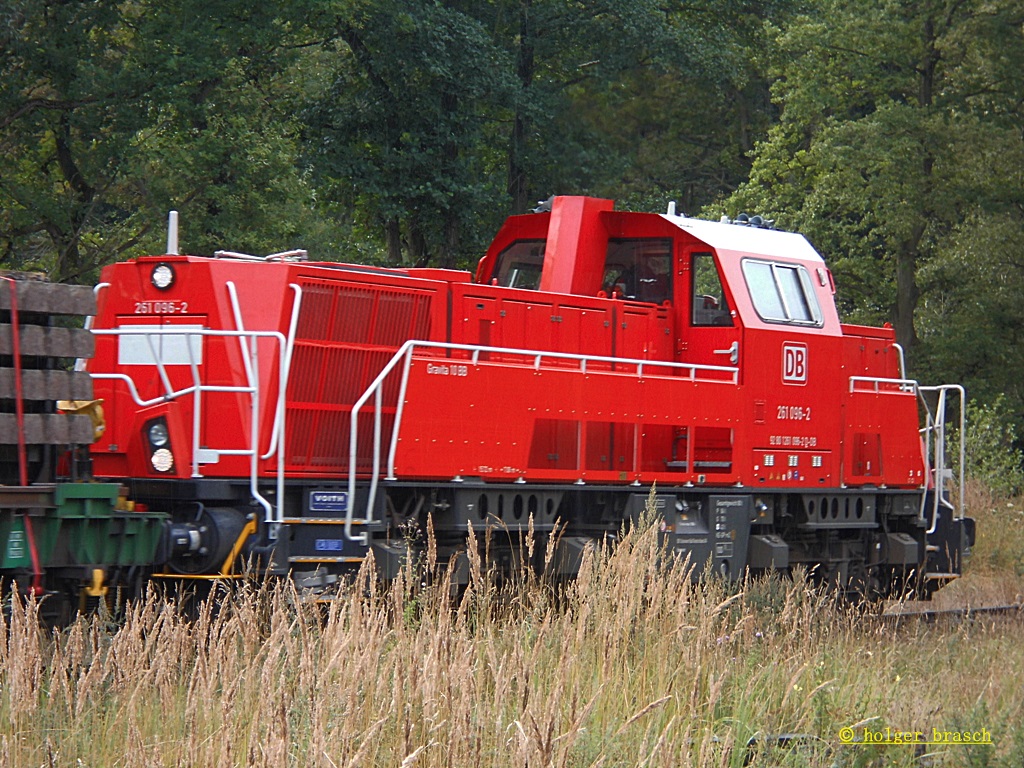 261 096-2 schob einen g�terzug richtung koops beim bhf glinde am 14.08.13