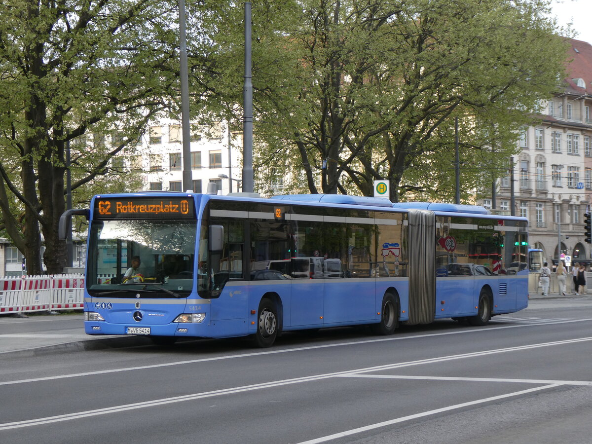 (261'424) - MVG Mnchen - Nr. 5414/M-VG 5414 - Mercedes am 14. April 2024 in Mnchen, Sendlinger Tor