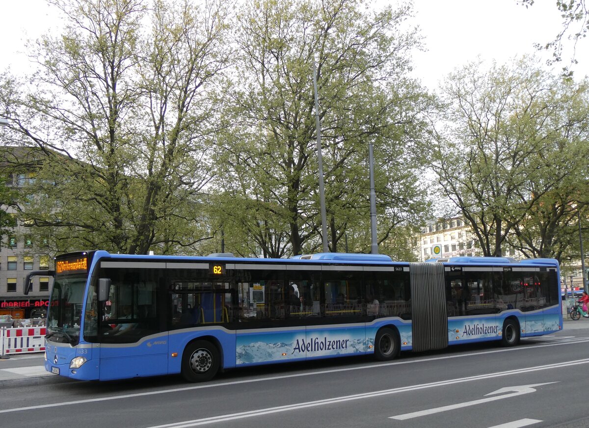 (261'432) - MVG M�nchen - Nr. 5633/M-VG 5633 - Mercedes am 14. April 2024 in M�nchen, Sendlinger Tor