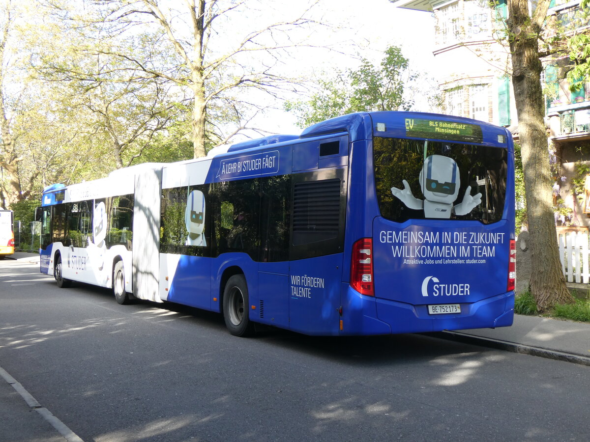 (261'721) - STI Thun - Nr. 173/BE 752'173 - Mercedes am 27. April 2024 beim Bahnhof Thun (Kante X)