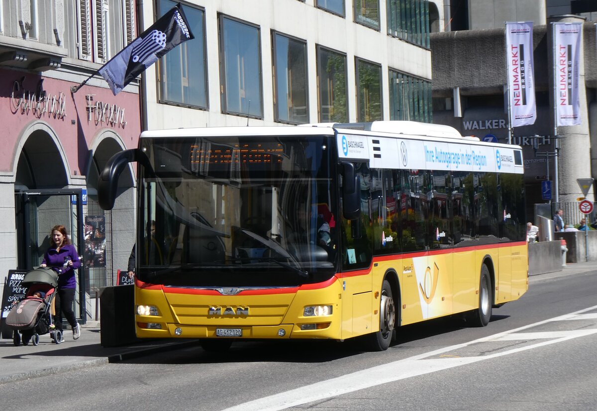 (261'738) - Voegtlin-Meyer, Brugg - Nr. 136/AG 462'120/PID 10'547 - MAN am 27. April 2024 beim Bahnhof Brugg