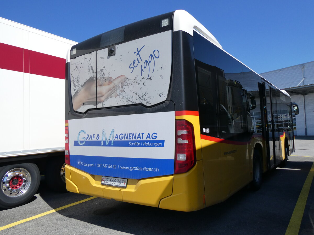 (262'283) - PostAuto Bern - Nr. 14/BE 669'367/PID 10'120 - Mercedes (ex Thepra, Stans Nr. 20) am 11. Mai 2024 in Kerzers, Interbus