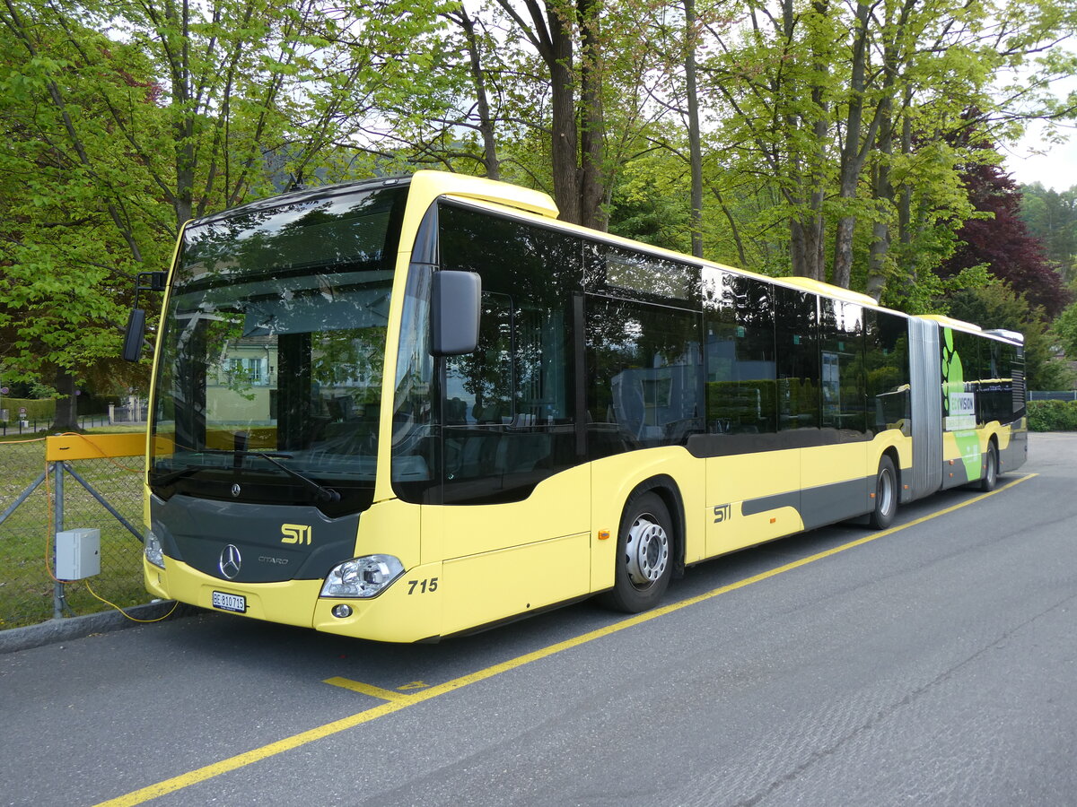 (262'298) - STI Thun - Nr. 715/BE 810'715 - Mercedes am 12. Mai 2024 bei der Schiffl�ndte Thun