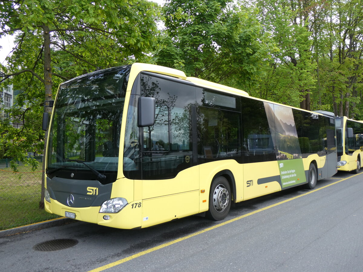 (262'402) - STI Thun - Nr. 178/BE 752'178 - Mercedes am 16. Mai 2024 bei der Schifflndte Thun