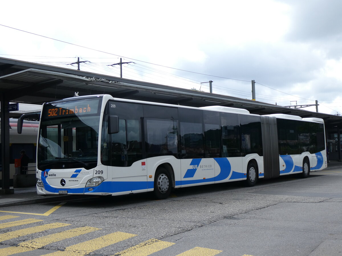 (262'419) - BOGG Wangen b.O. - Nr. 209/SO 186'907 - Mercedes am 16. Mai 2024 beim Bahnhof Olten