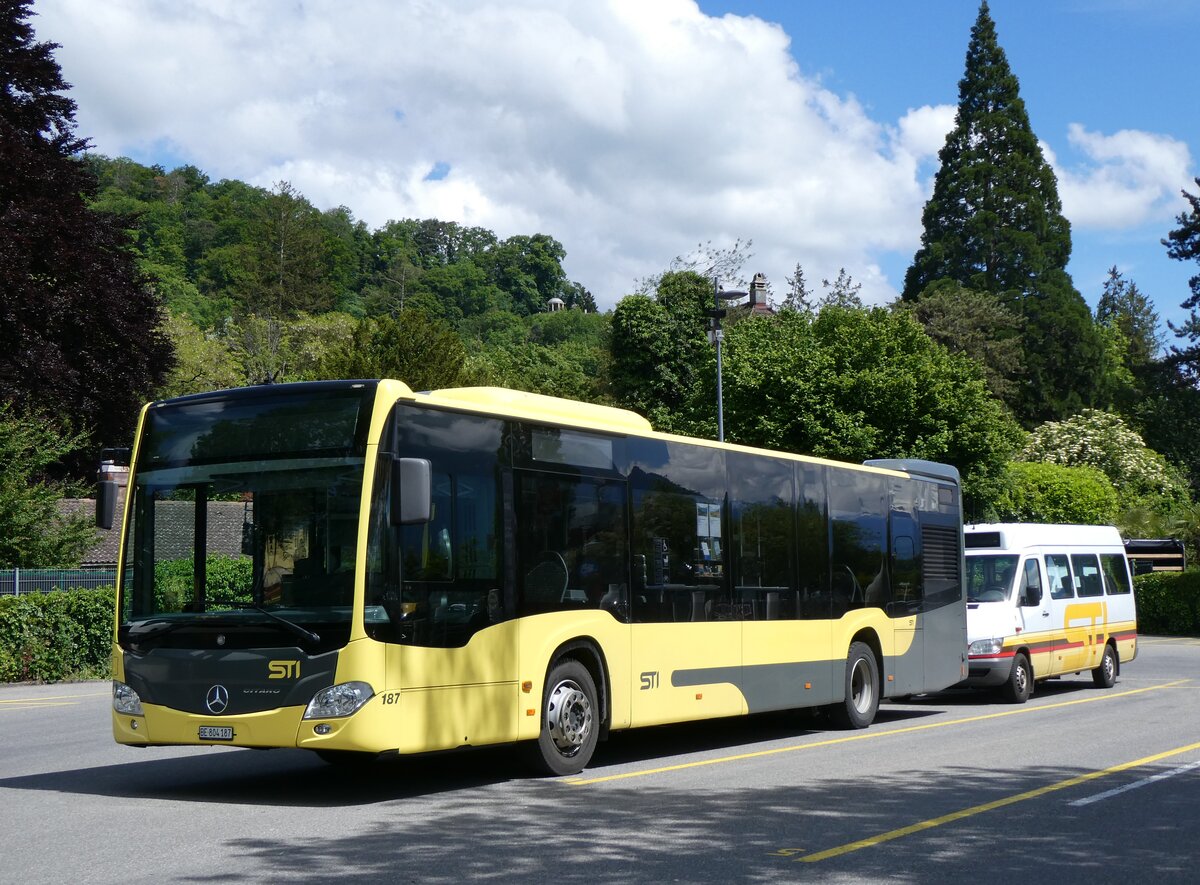 (263'254) - STI Thun - Nr. 187/BE 804'187 - Mercedes am 28. Mai 2024 bei der Schiffl�ndte Thun