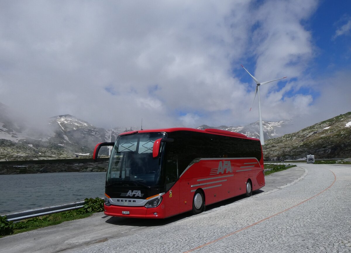 (264'260) - AFA Adelboden - Nr. 15/BE 26'702 - Setra am 2. Juli 2024 in Gotthard, Passhhe