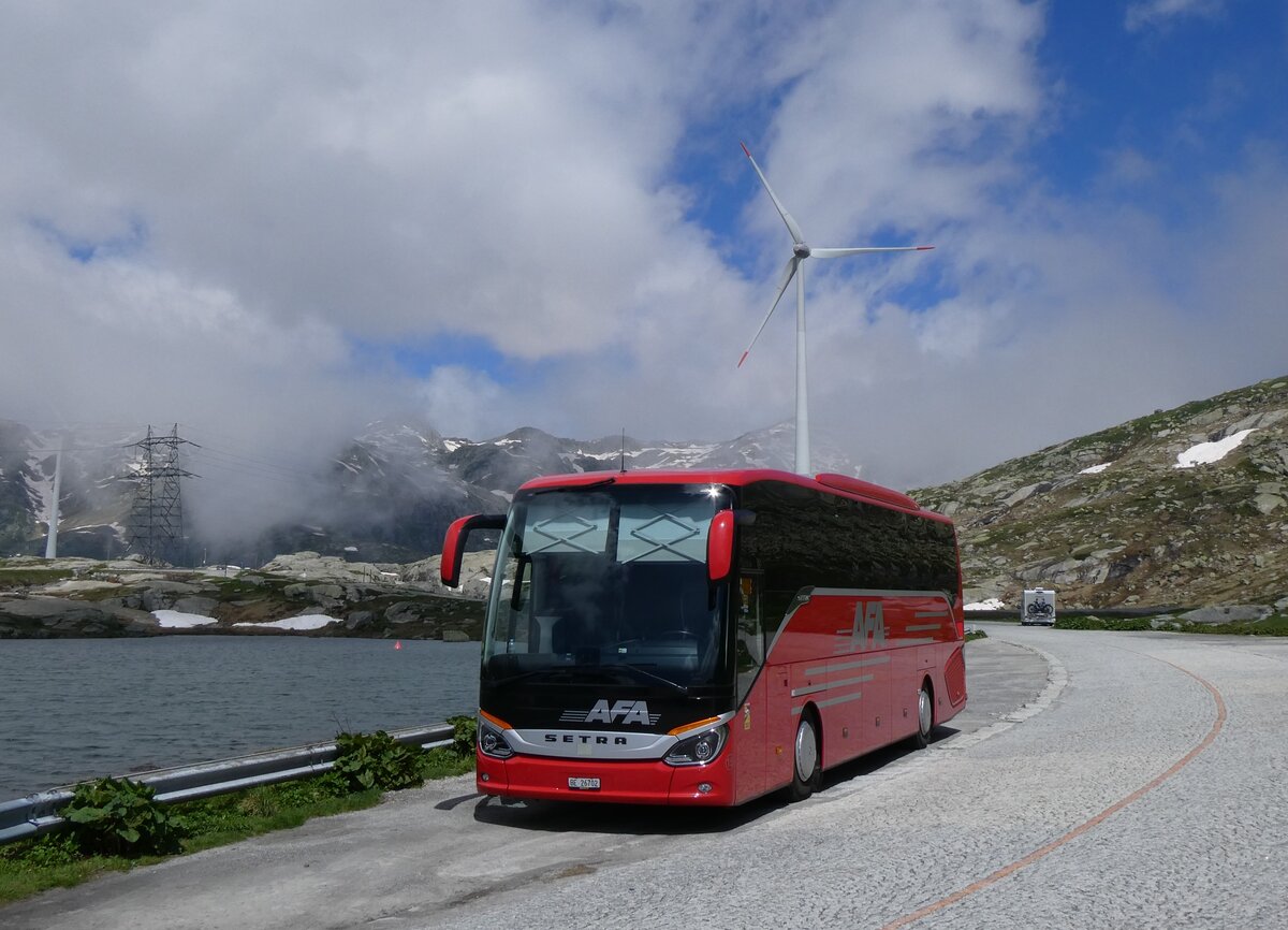 (264'261) - AFA Adelboden - Nr. 15/BE 26'702 - Setra am 2. Juli 2024 in Gotthard, Passhhe