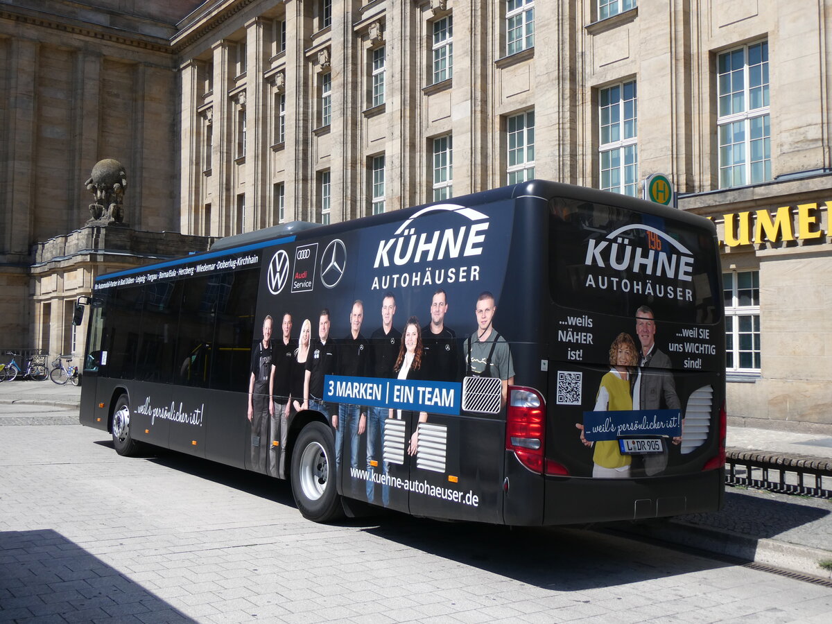 (264'486) - Auto-Webel, Delitzsch - L-DR 905 - Setra am 9. Juli 2024 beim Hauptbahnhof Leipzig