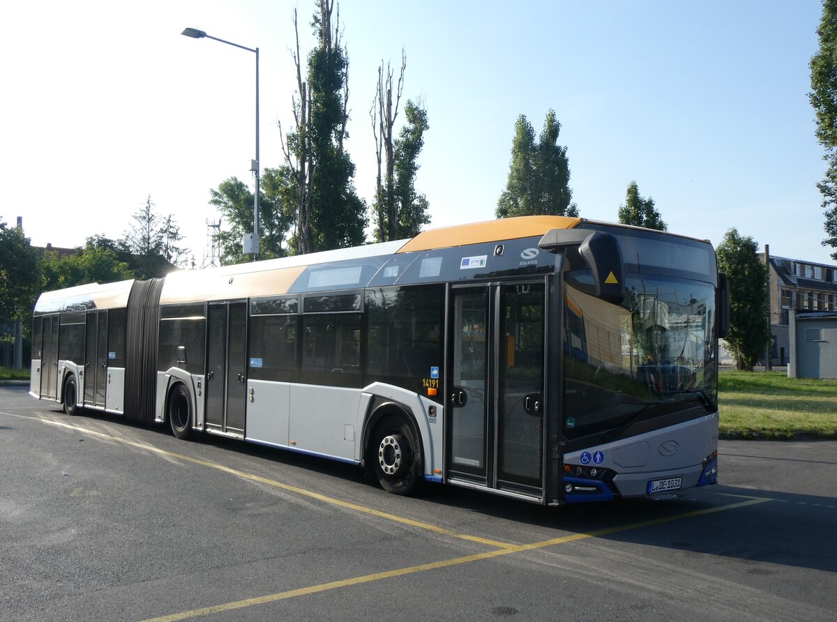 (264'531) - LVB Leipzig - Nr. 14'191/L-DE 1031 - Solaris am 10. Juli 2024 in Leipzig Paunsdorf Strassenbahnhof