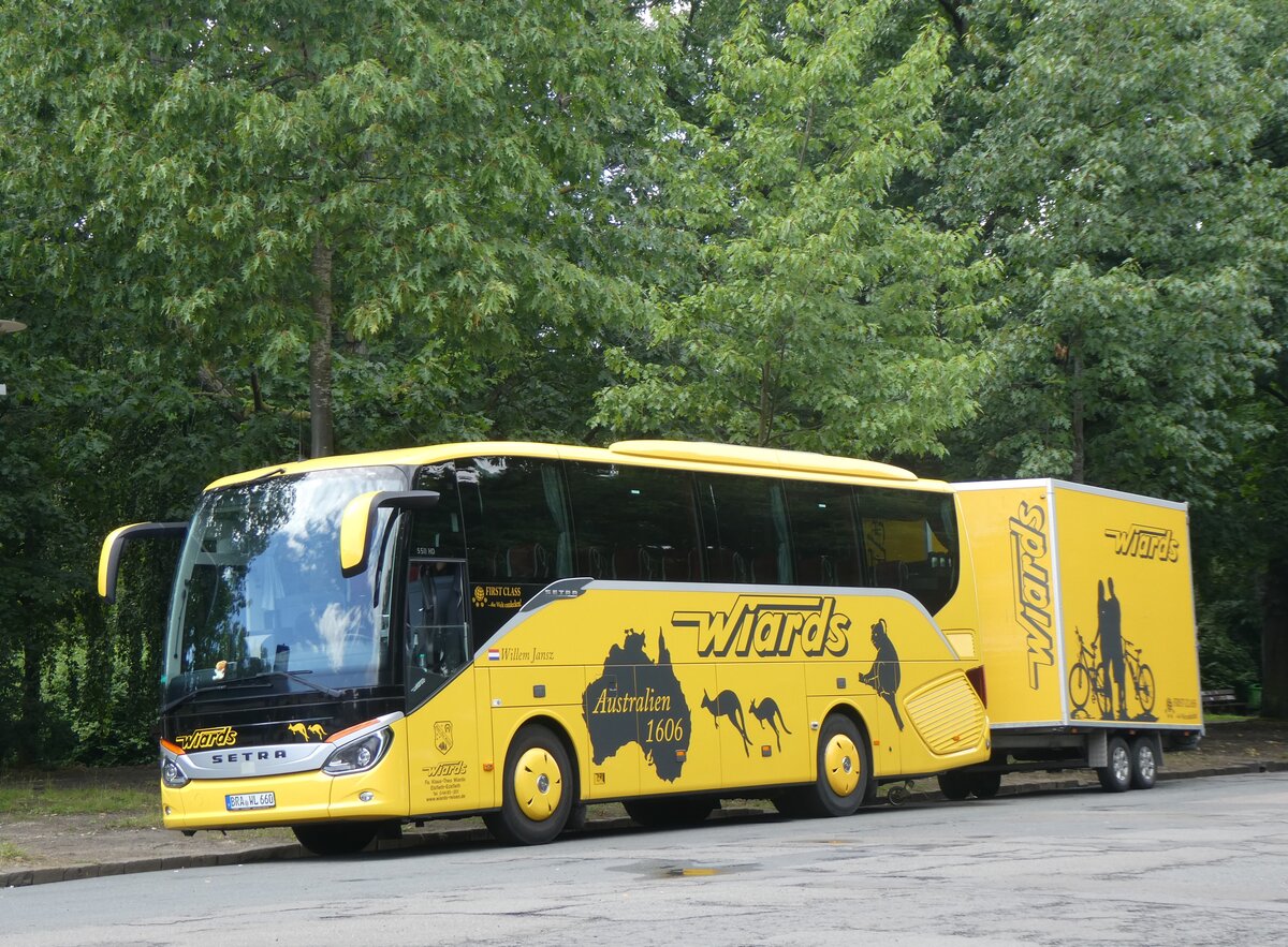 (264'713) - Wiards, Elsfleth - BRA-WL 660 - Setra am 11. Juli 2024 in Leipzig, V�lkerschlachtdenkmal