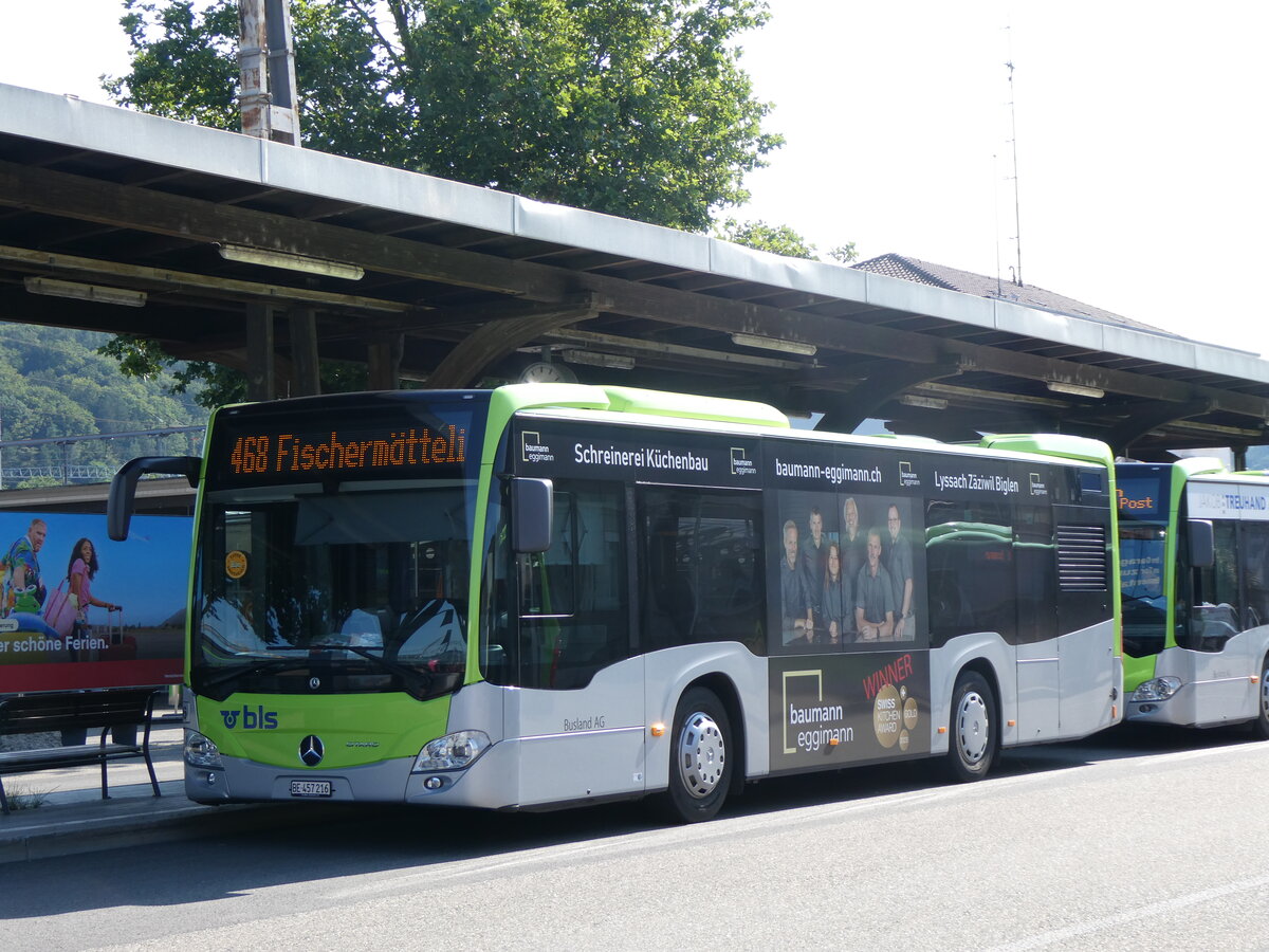 (264'997) - Busland, Burgdorf - Nr. 216/BE 457'216 - Mercedes am 25. Juli 2024 beim Bahnhof Burgdorf