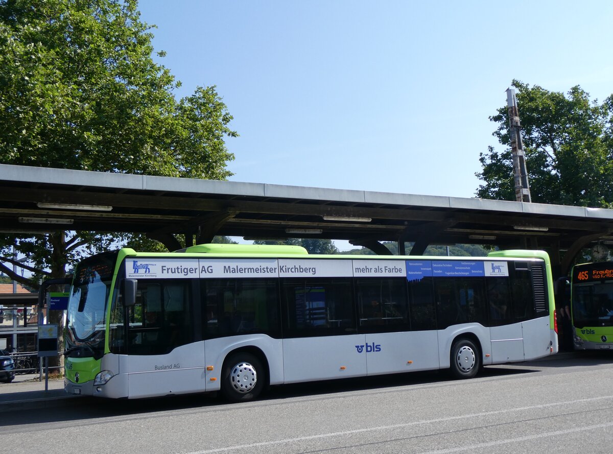 (265'005) - Busland, Burgdorf - Nr. 117/BE 828'117 - Mercedes am 25. Juli 2024 beim Bahnhof Burgdorf