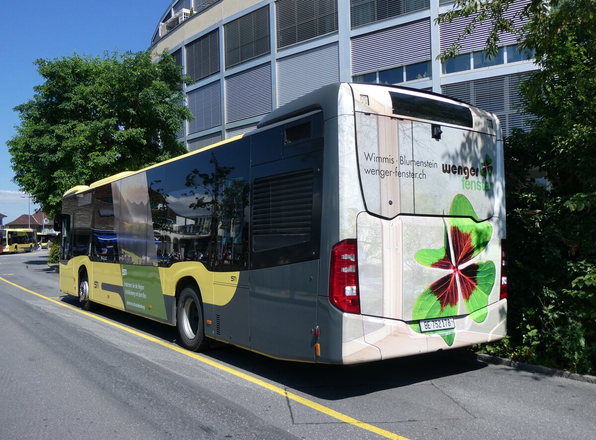 (265'014) - STI Thun - Nr. 178/BE 752'178 - Mercedes am 25. Juli 2024 bei der Schifflndte Thun