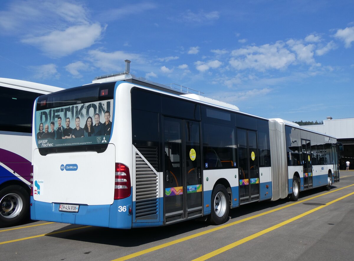 (265'036) - Limmat Bus, Dietikon - Nr. 36/ZH 434'936 - Mercedes am 27. Juli 2024 in Winterthur, Daimler Buses