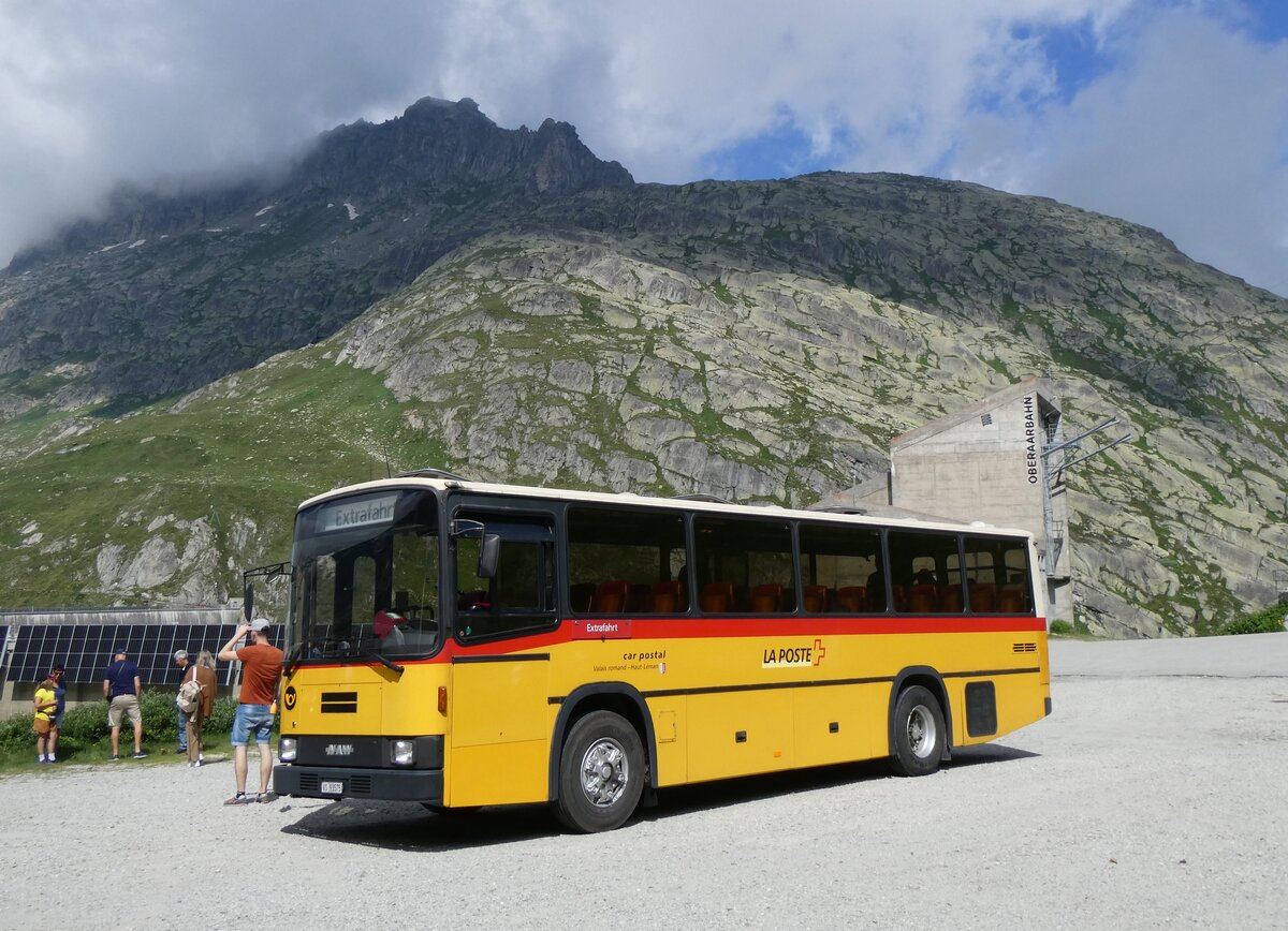 (265'156) - Oser, B�rchen - VS 93'575 - NAW/Lauber (ex Epiney, Ayer/PID 1076) am 28. Juli 2024 in Oberaar, Stausee