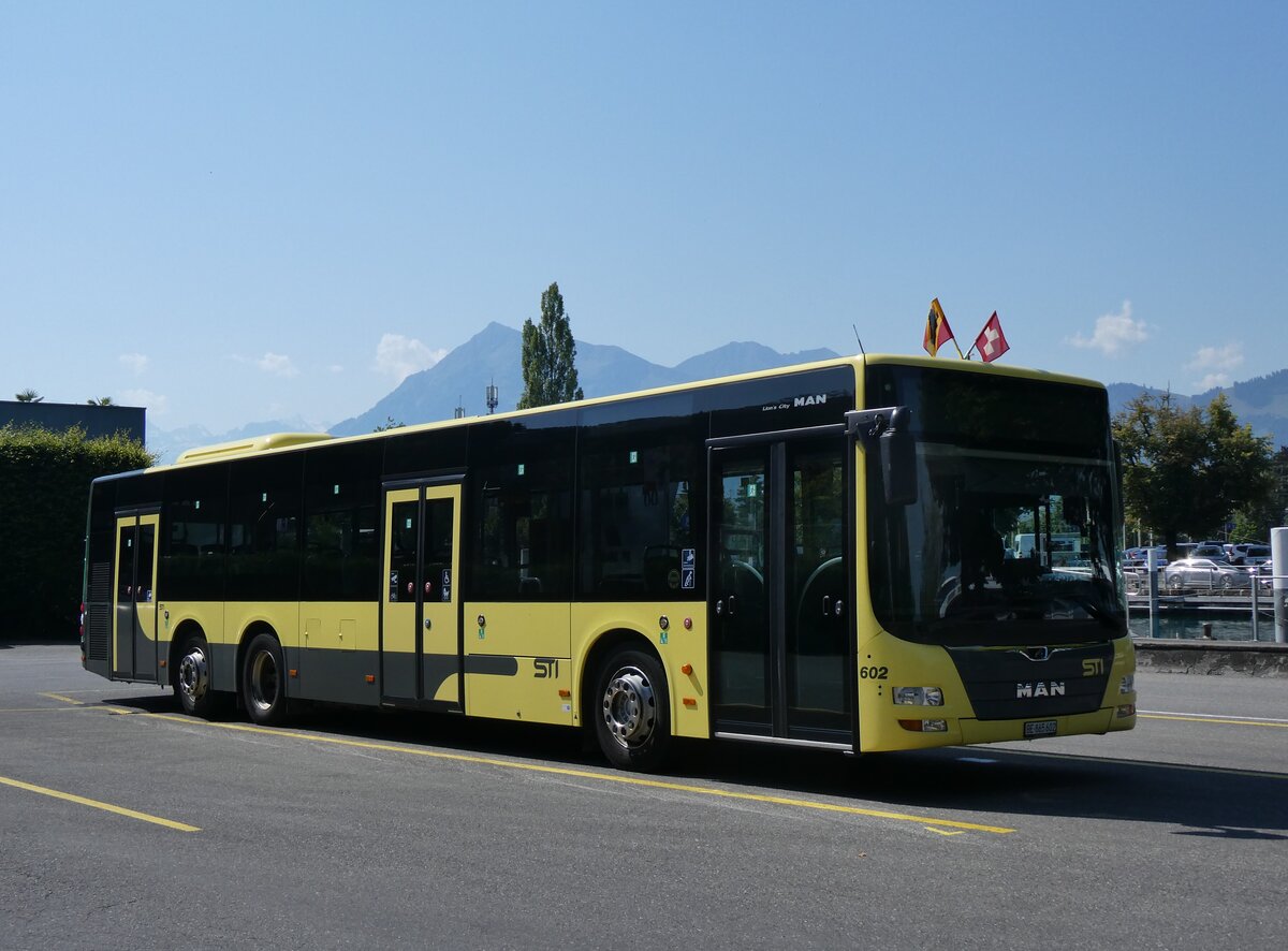 (265'319) - STI Thun - Nr. 602/BE 865'602 - MAN am 31. Juli 2024 bei der Schifflndte Thun