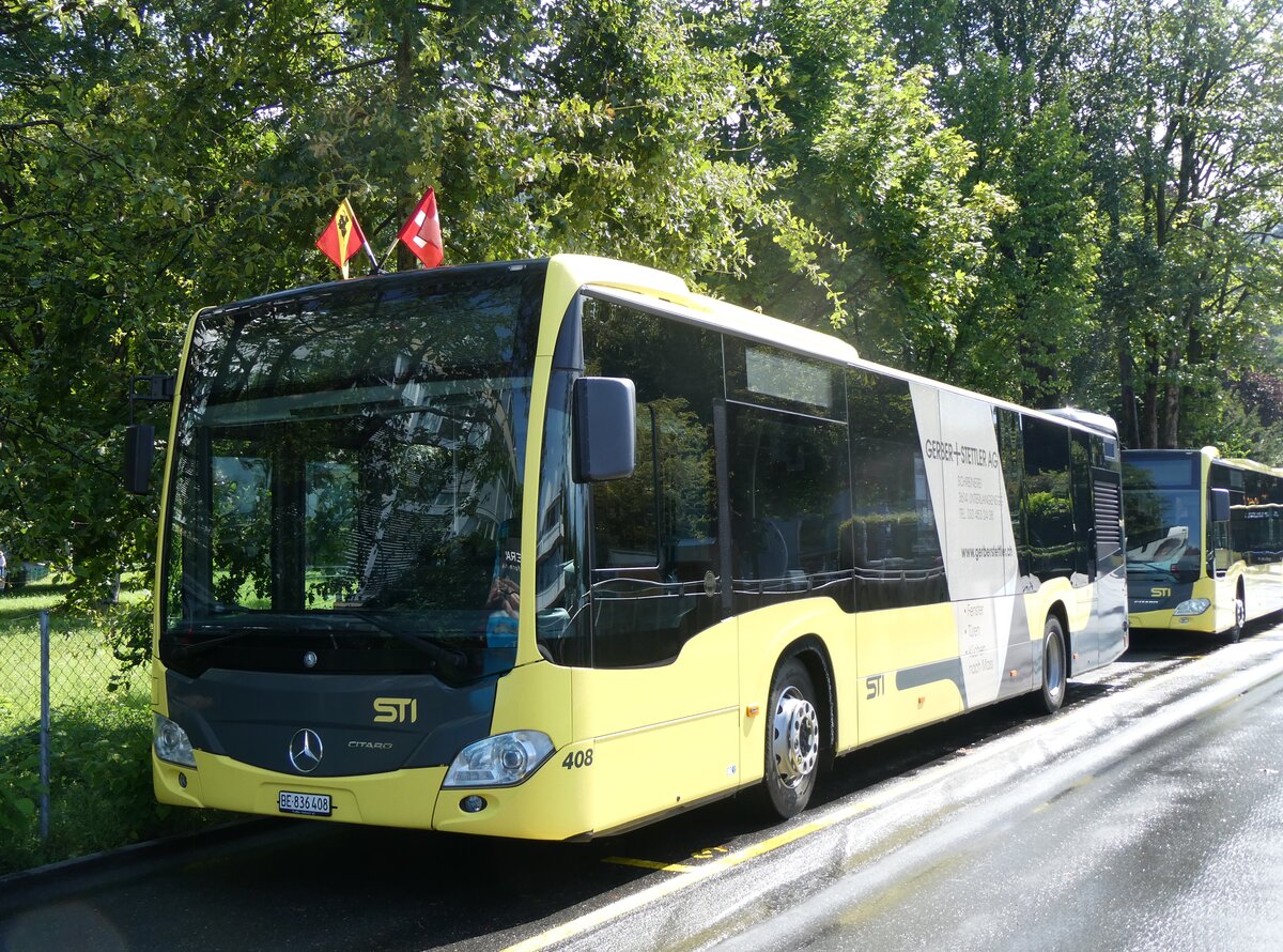 (265'322) - STI Thun - Nr. 408/BE 836'408 - Mercedes am 1. August 2024 bei der Schiffl�ndte Thun