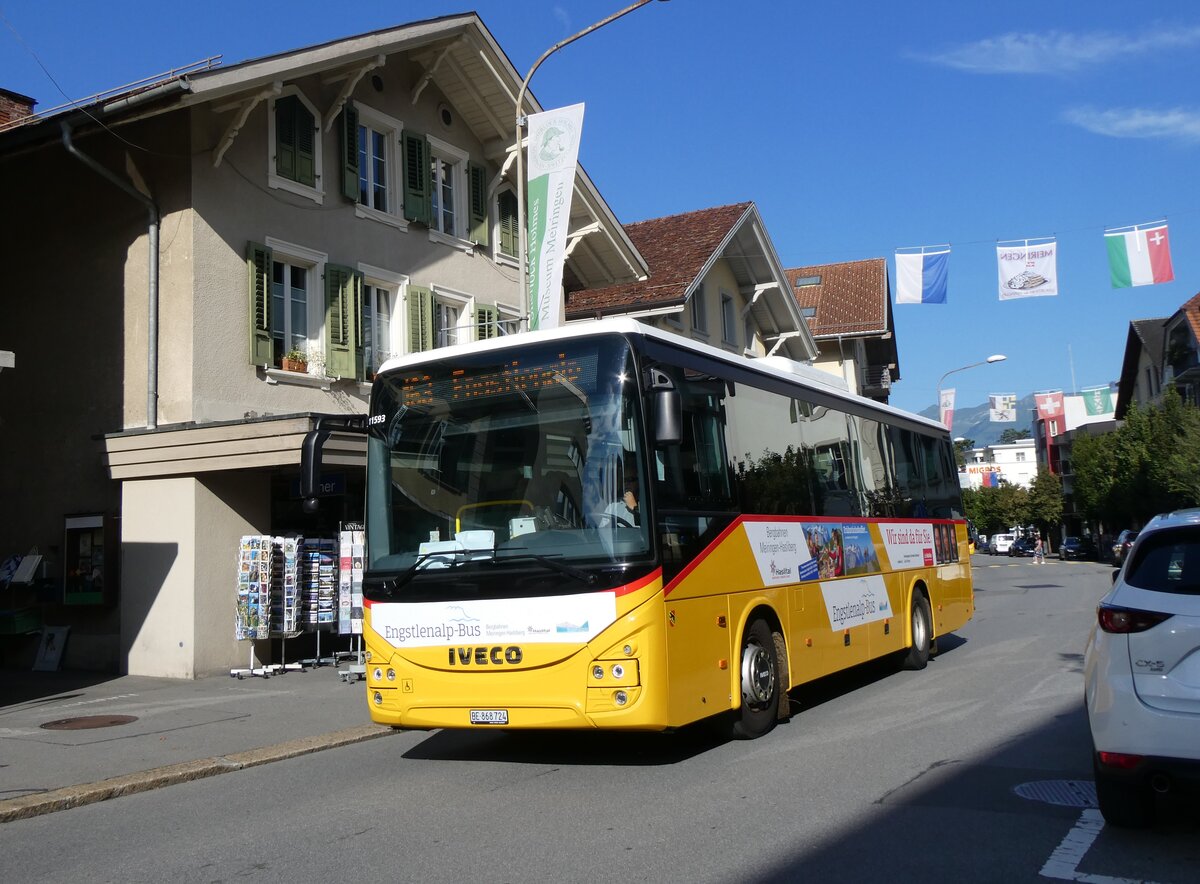 (265'567) - Fl�ck, Brienz - Nr. 24/BE 868'724/PID 11'593 - Iveco am 13. August 2024 in Meiringen, Bahnhofstrasse (Einsatz Engstlenalp-Bus)