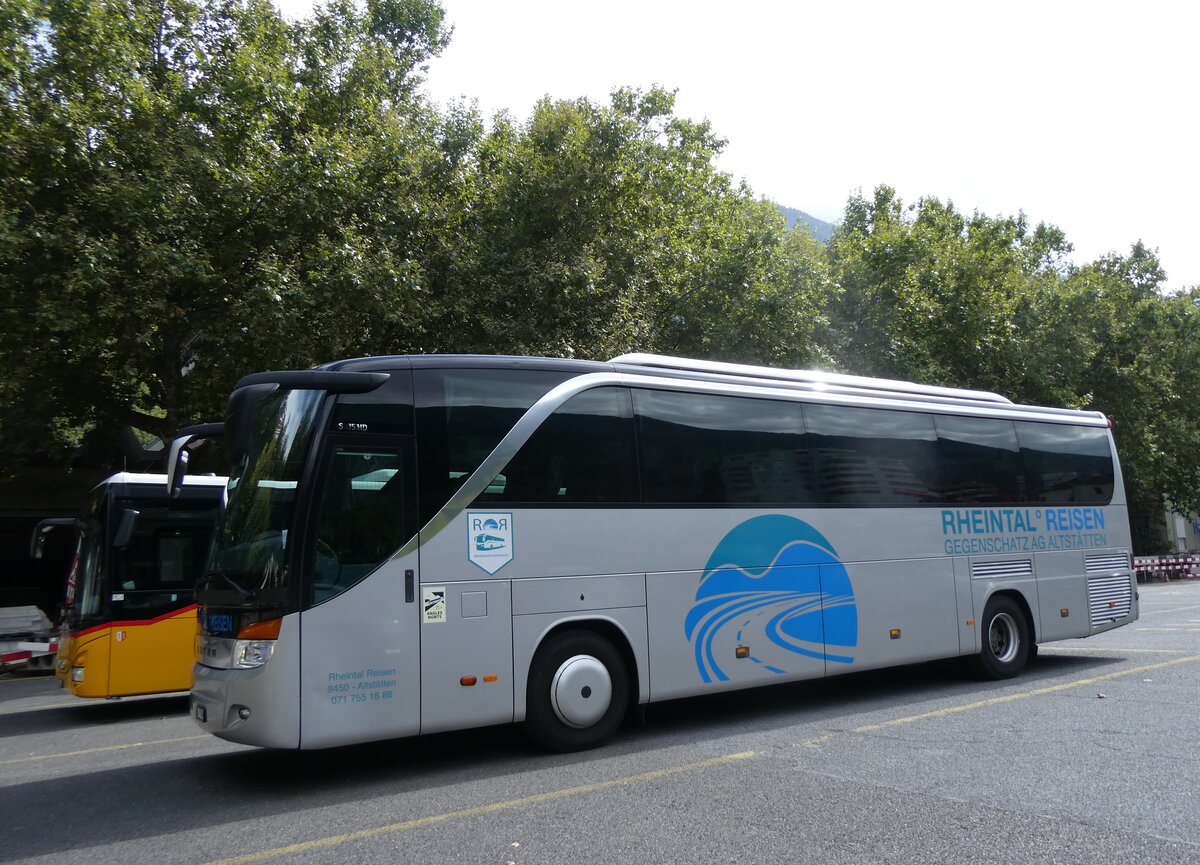 (265'762) - Gegenschatz, Altsttten - SG 43'208 - Setra am 16. August 2024 in Brig, Postgarage