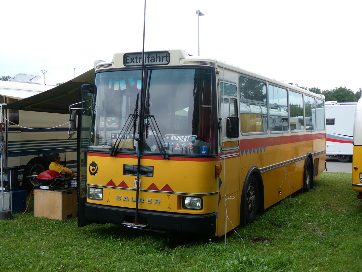 (265'809) - Toldo, Zrich - ZH 124'701 - Saurer/R&J (ex Peter, Pfaffnau) am 17. August 2024 in Neuhausen, Langriet