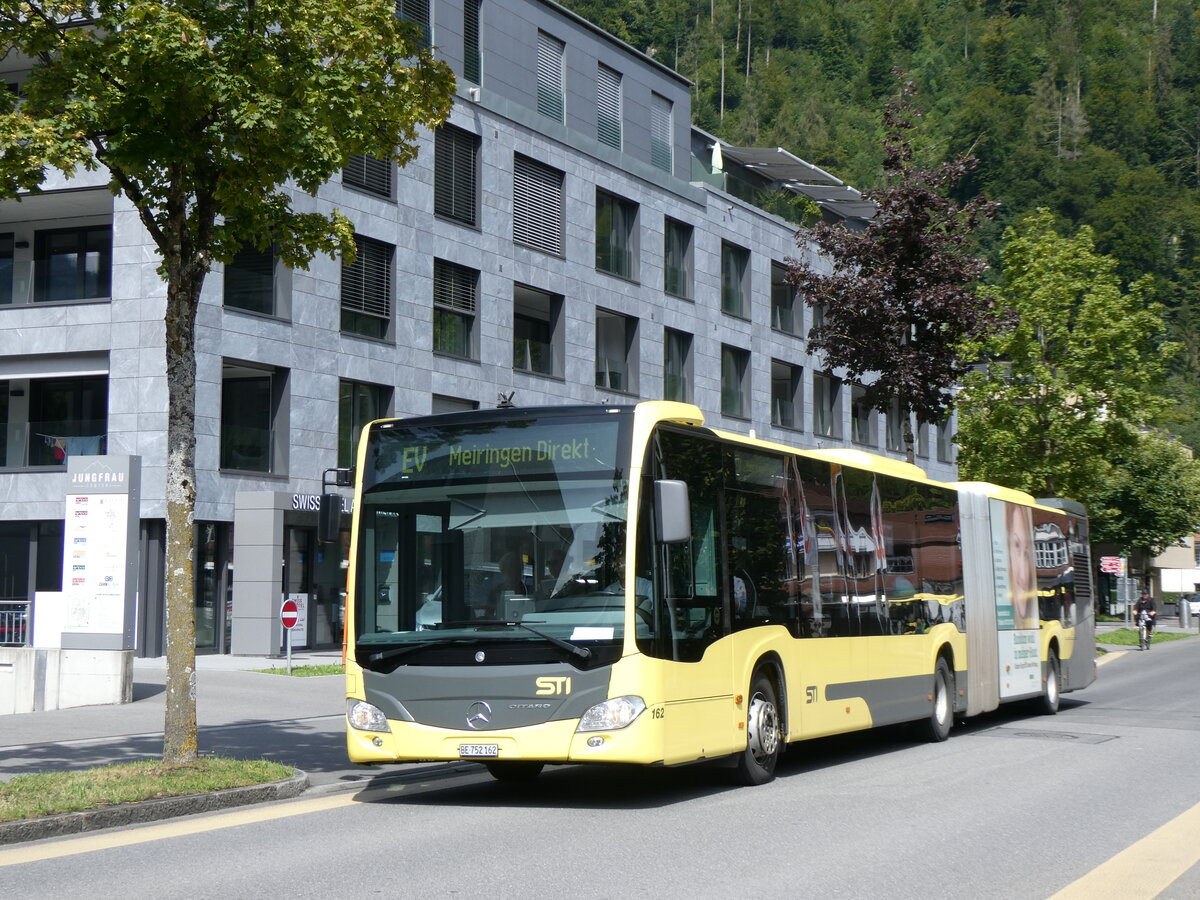 (265'951) - STI Thun - Nr. 162/BE 752'162 - Mercedes am 19. August 2024 beim Bahnhof Interlaken Ost