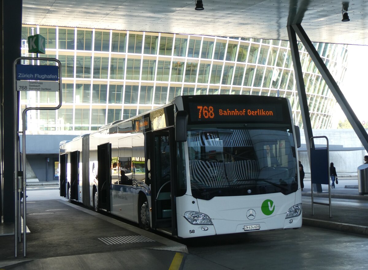 (266'275) - Welti-Furrer, Bassersdorf - Nr. 58/ZH 634'609 - Mercedes am 27. August 2024 in Z�rich-Flughafen